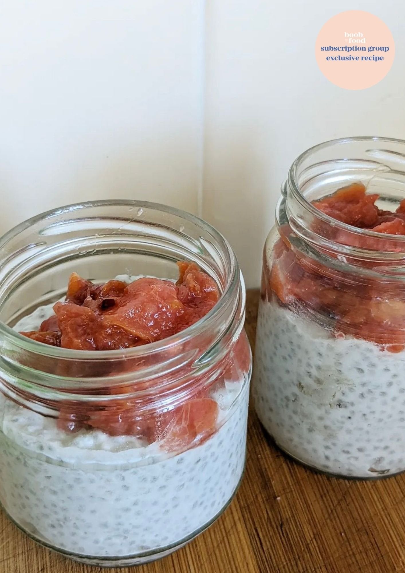 Plum, Pear and Beet Chia Pudding