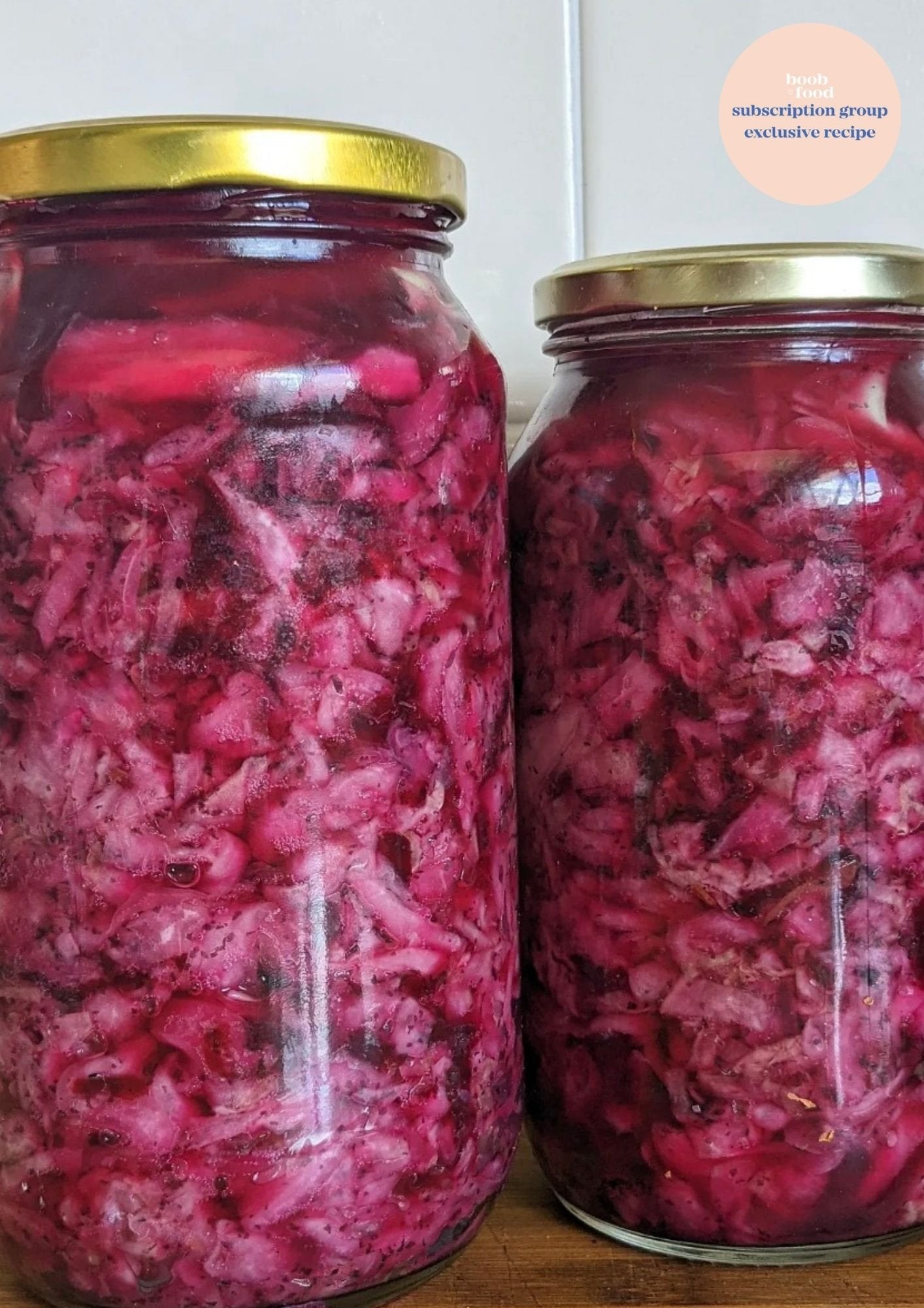 Beetroot and Kelp Sauerkraut
