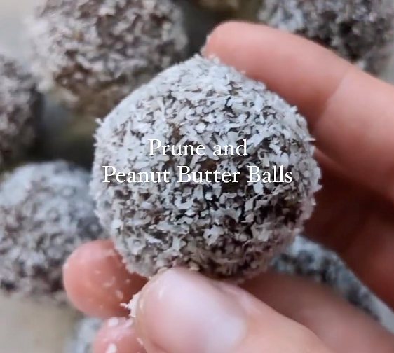 Prune and Peanut Butter Balls
