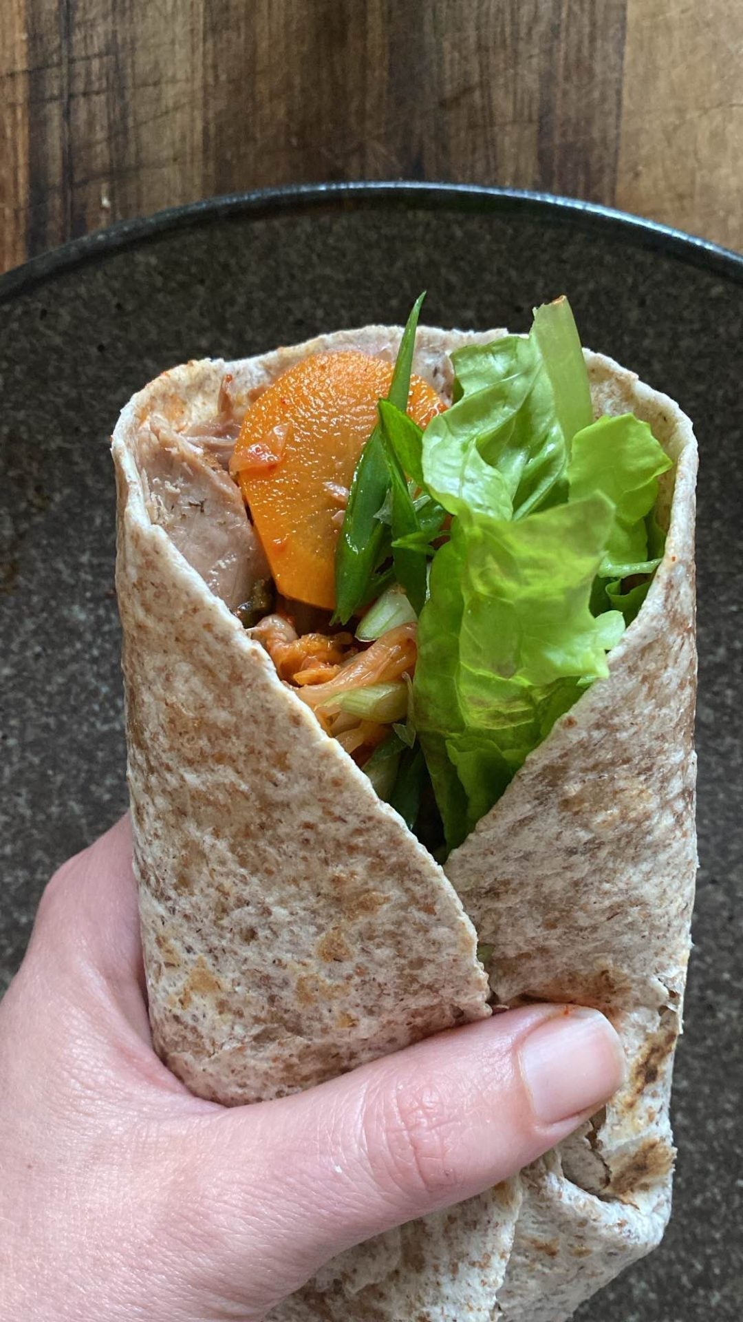 Pork & Kimchi Wraps
