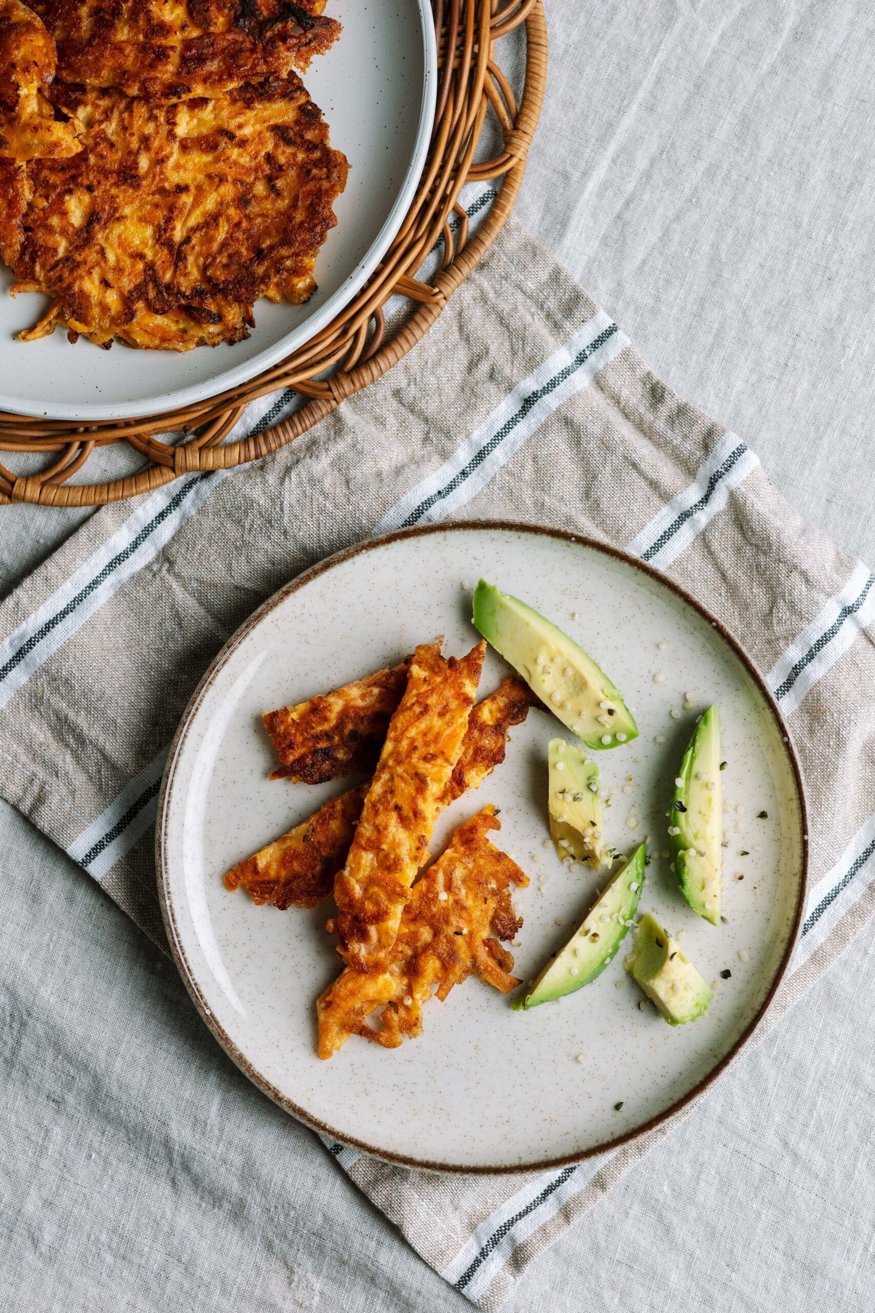 Cheesy Sweet Potato Fritters