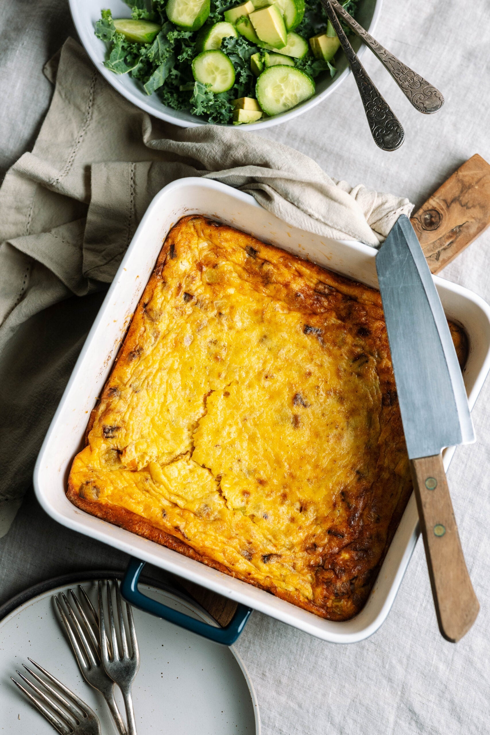 Cottage cheese and leek Frittata