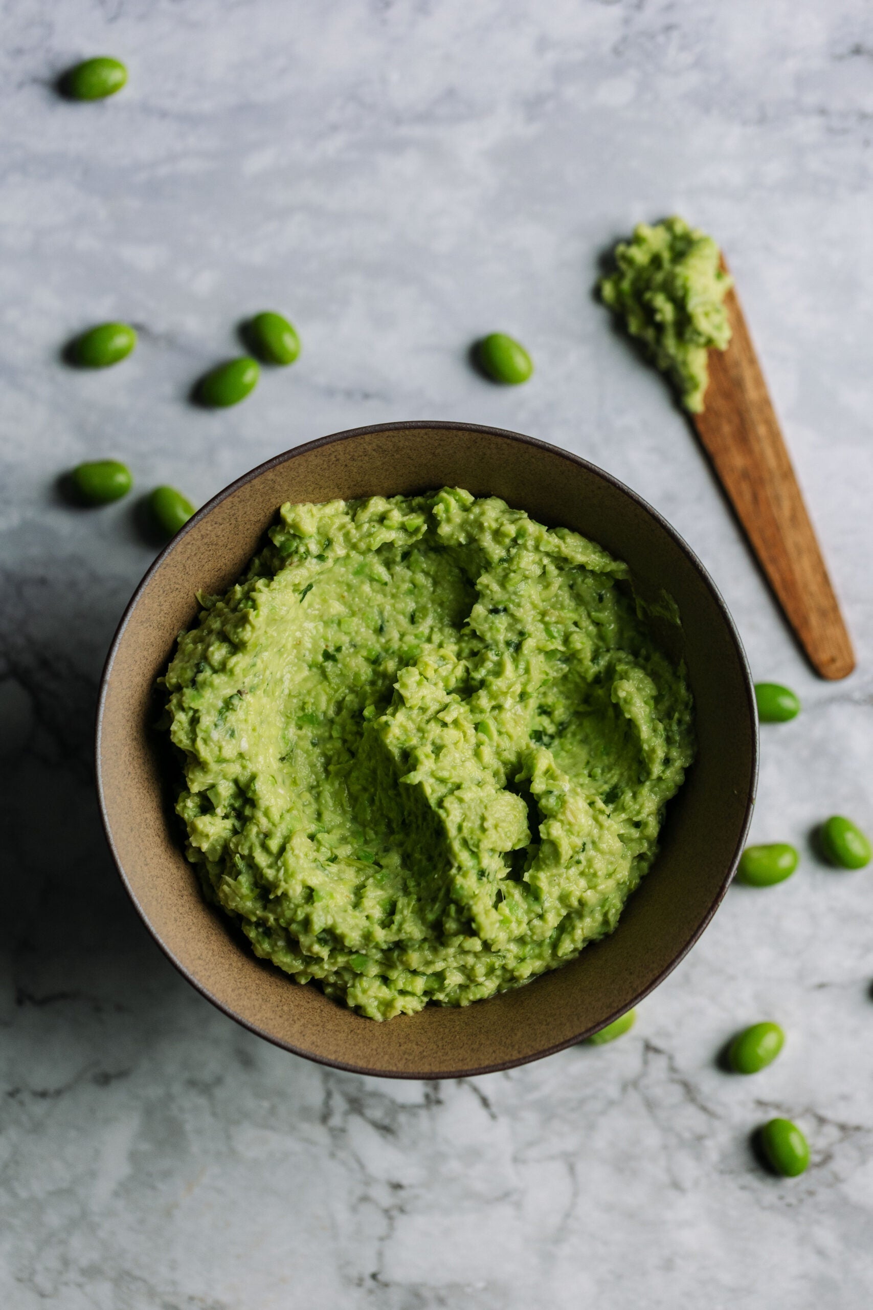 Edamame and Avocado Puree/Dip