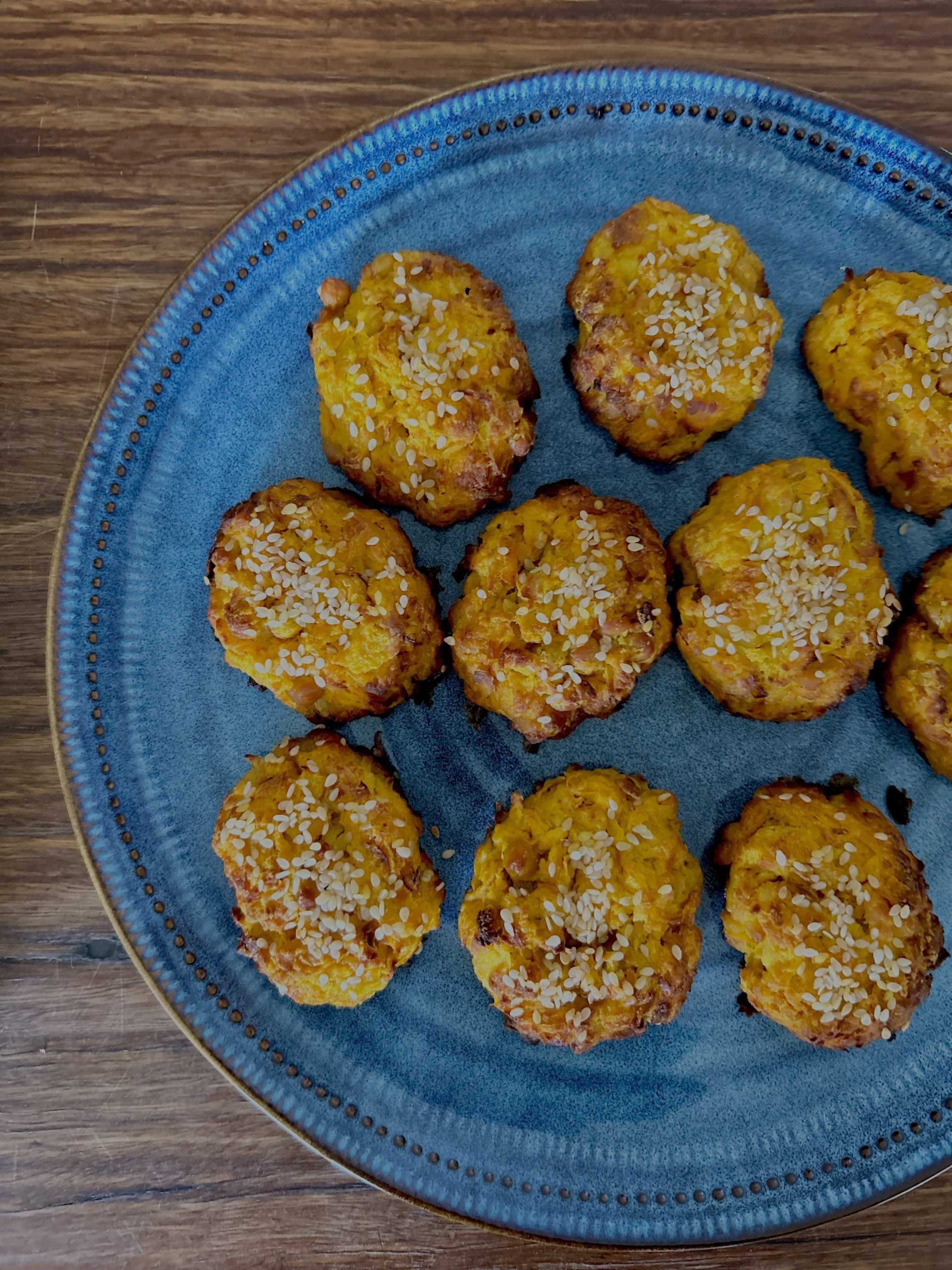 Sweet Potato, feta and chickpea baked “kofta”