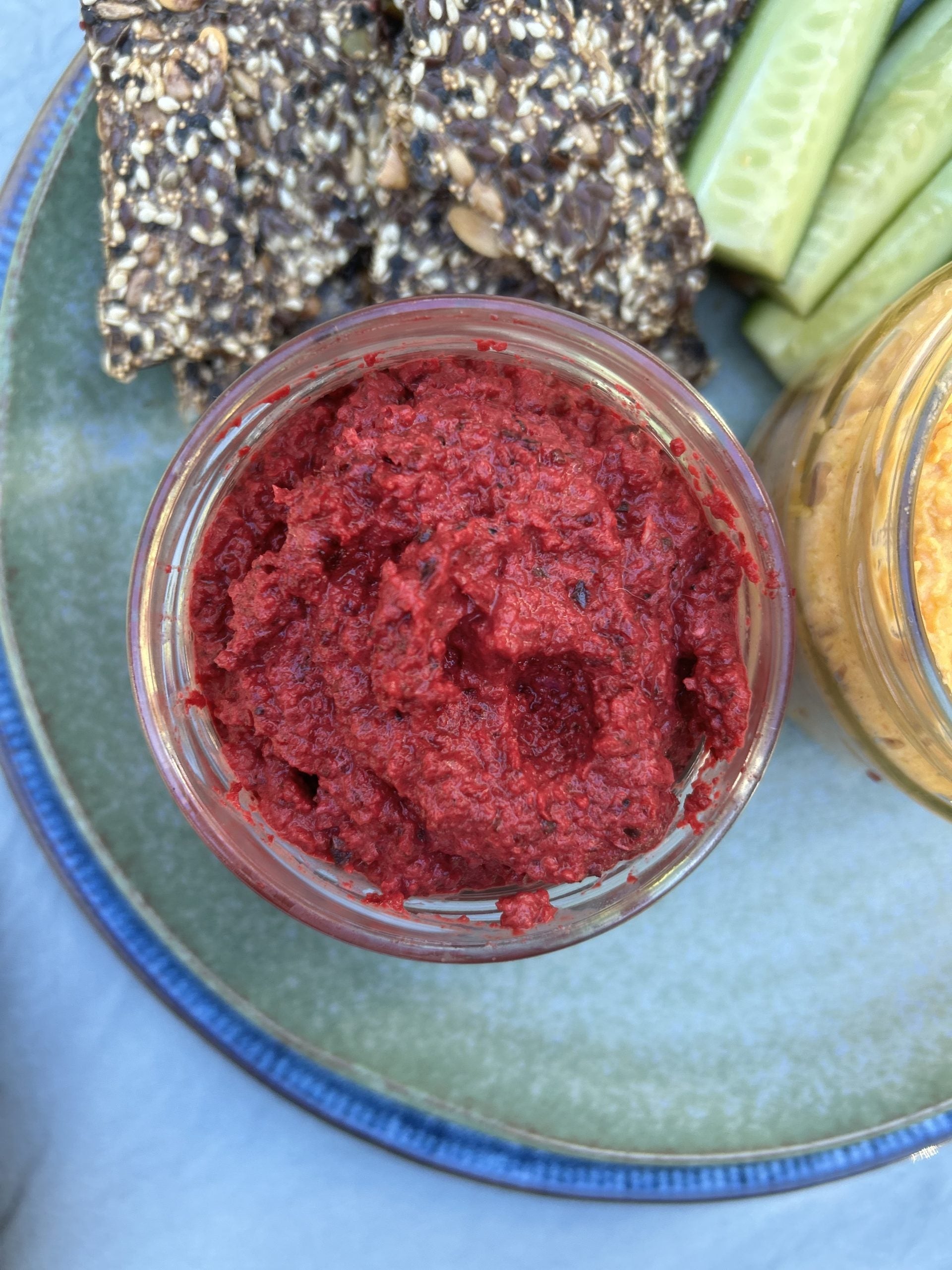 Carrot Dip and Beetroot dip/spread