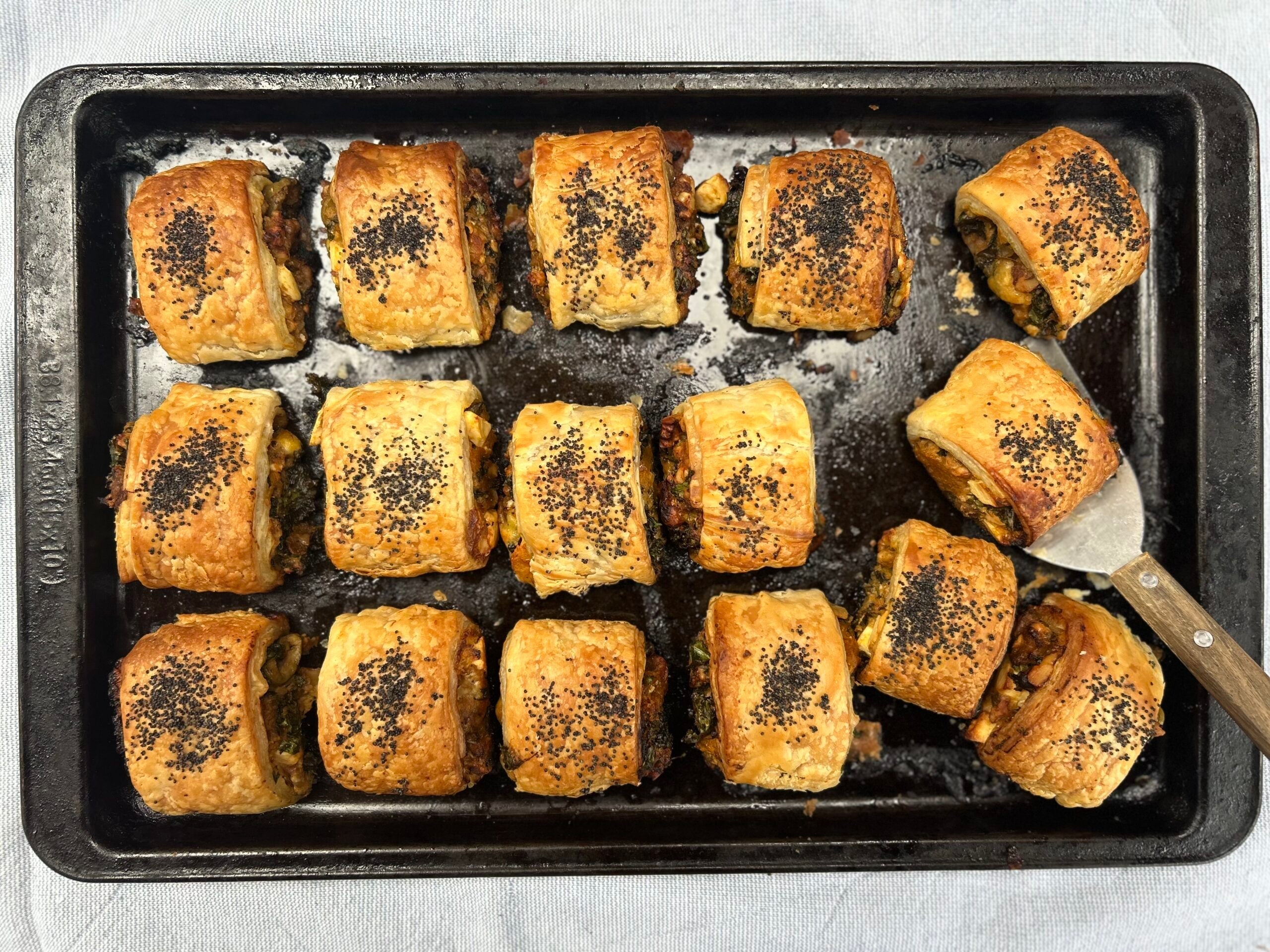 Walnut, ricotta and pumpkin rolls