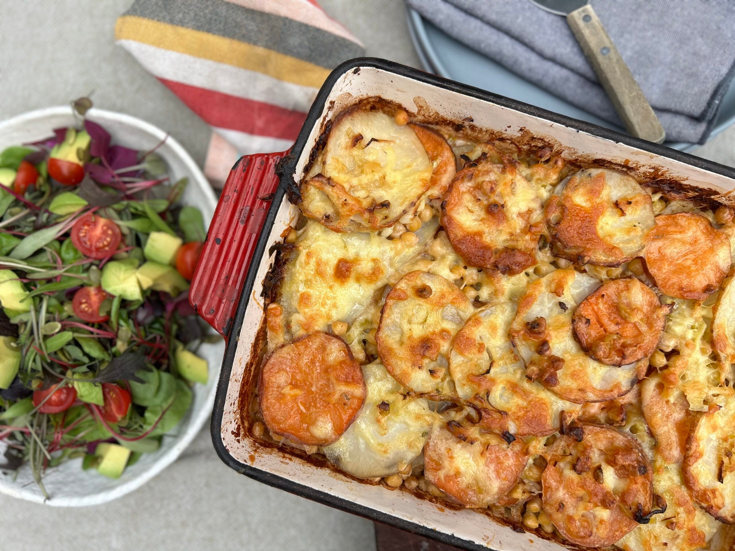 Potato and Cannellini bake