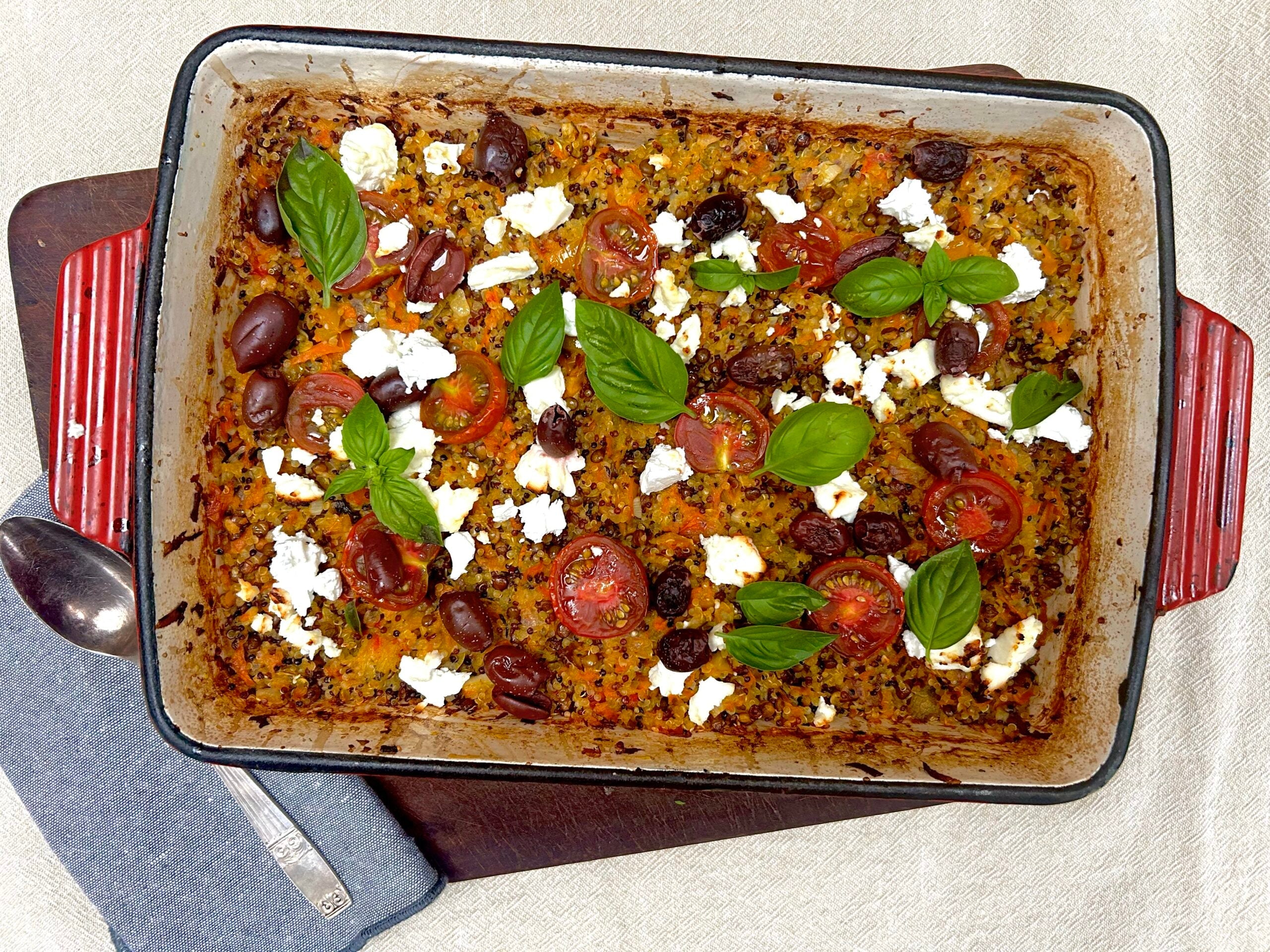 One pot quinoa bake