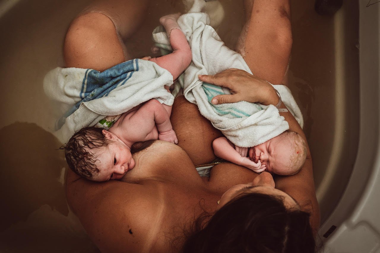 The birth of twins Noah and Joey, advocating for yourself in the hospital system, and birthing 8.5kg of baby with Leila Armour from Village for Mama
