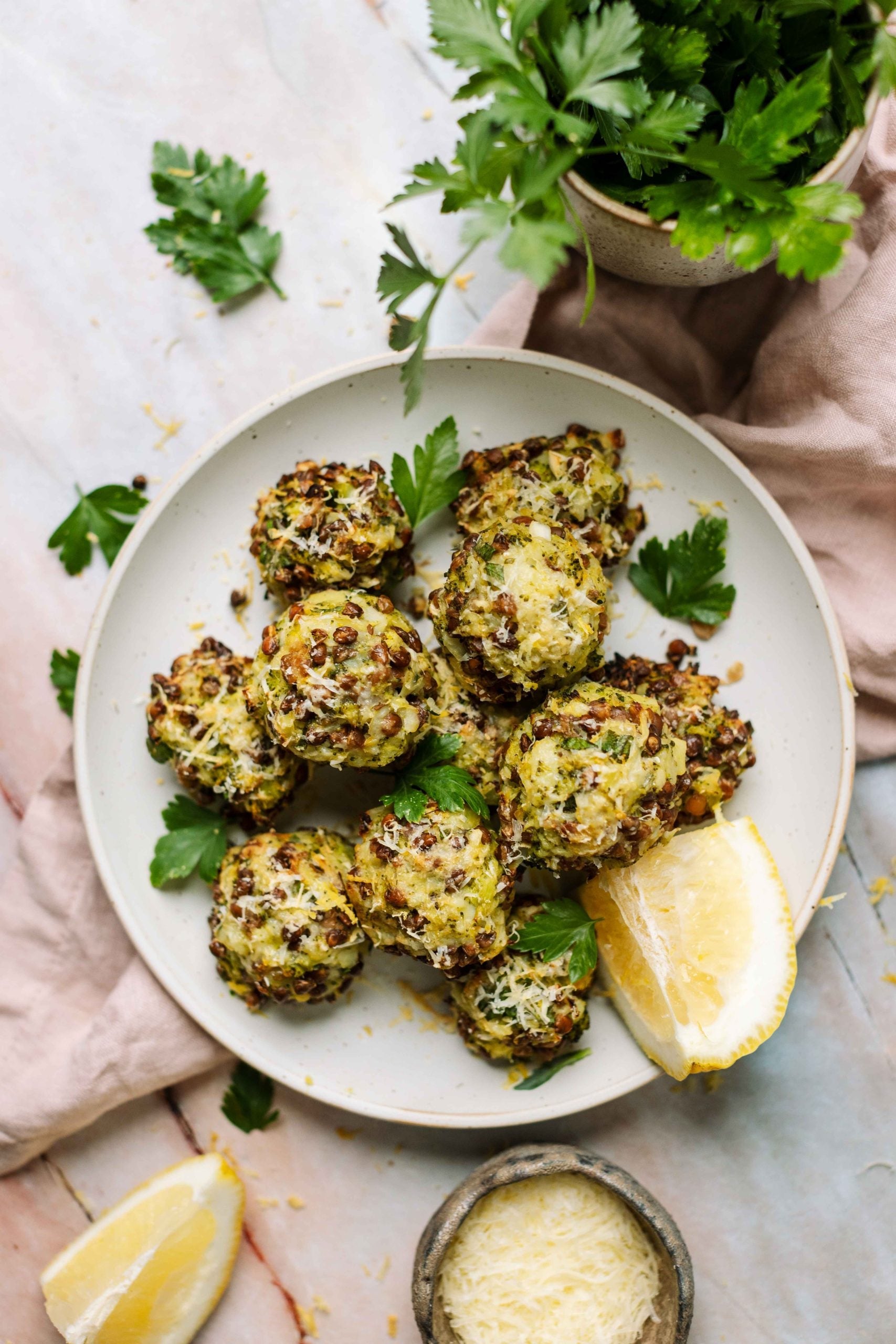 Lemon & Herb Lentil Bites