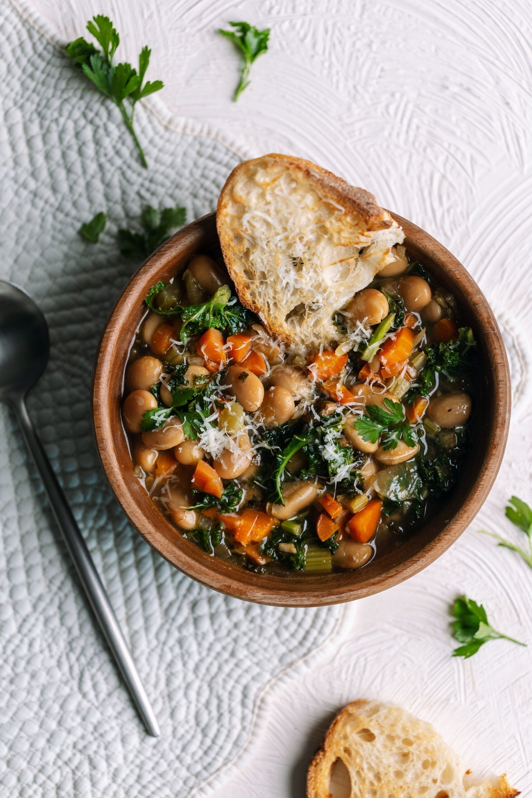 Lemony Brothy Beans