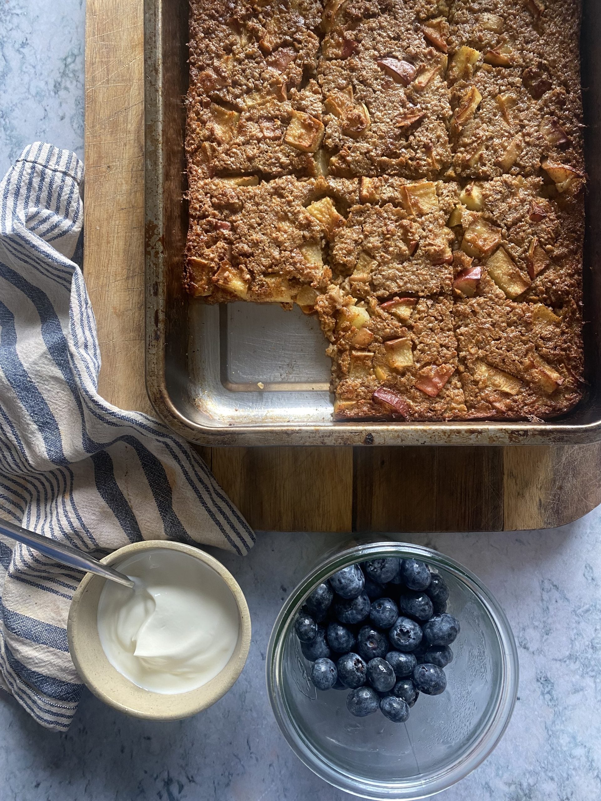 Overnight baked brown butter oats