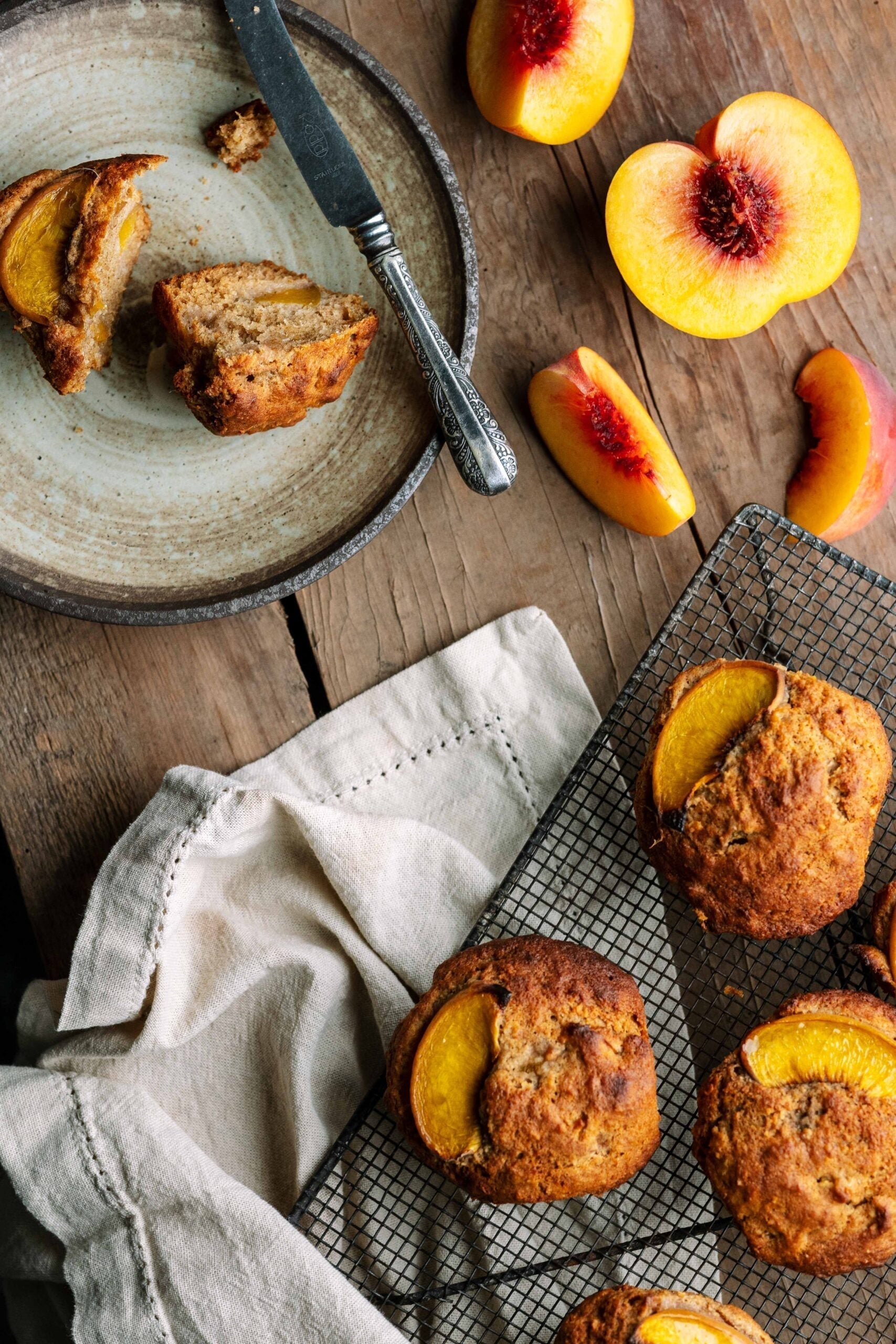 Peachy Coconut Muffins