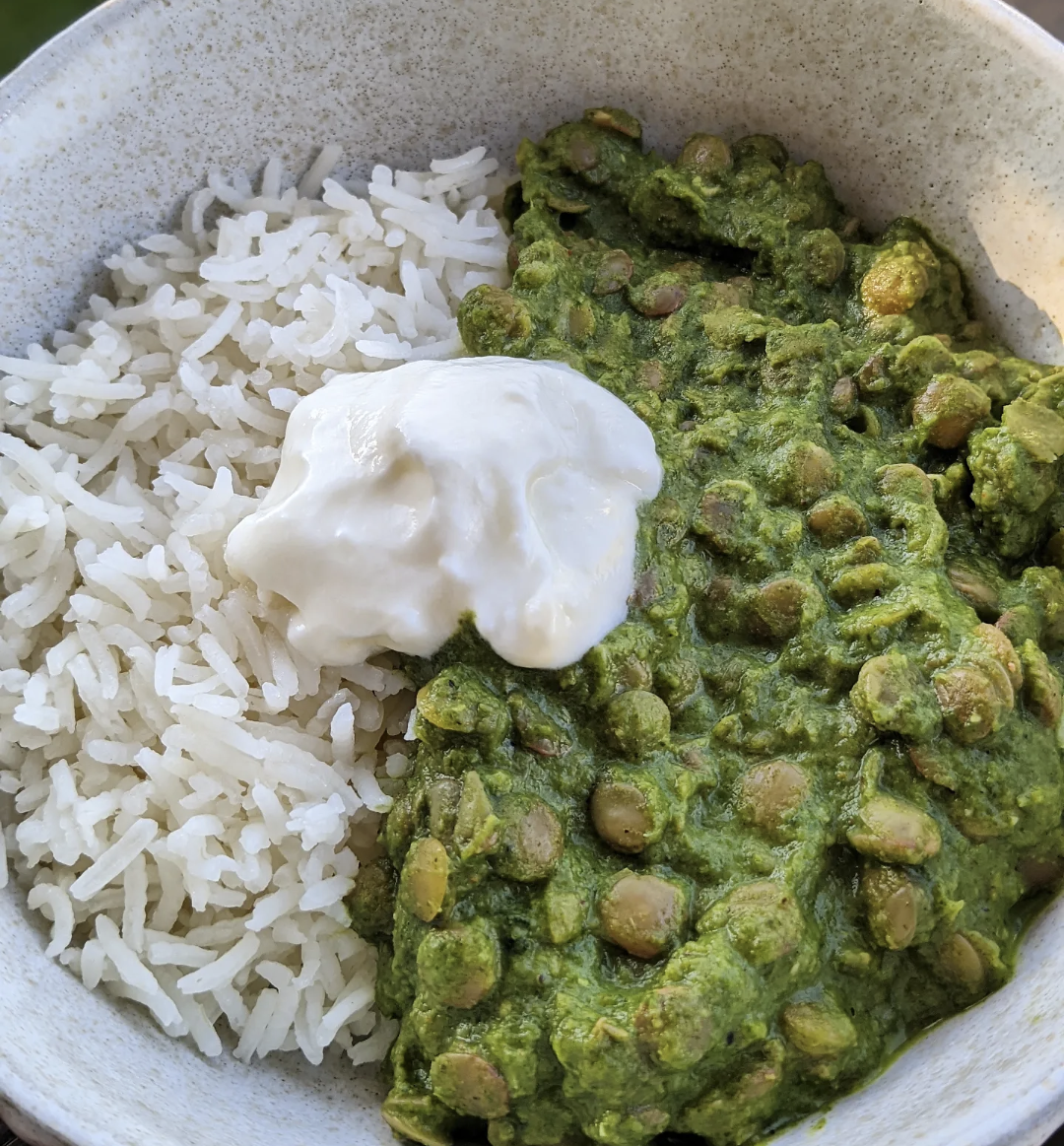Spinach and Lentil Dahl