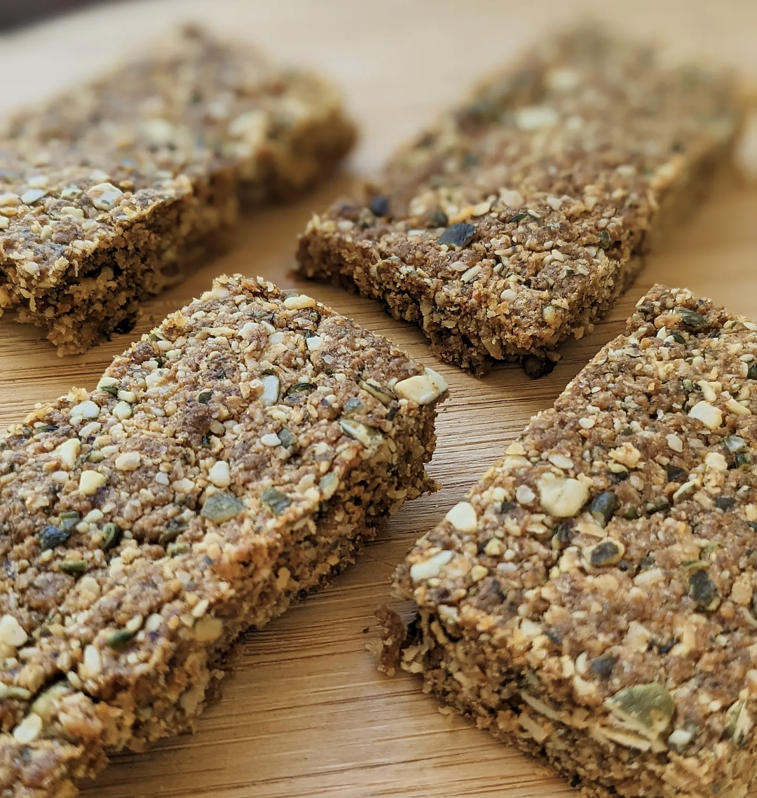 Tahini and Hemp Seed Bars