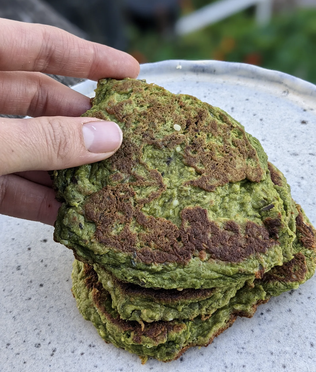 Green Chickpea Pancakes