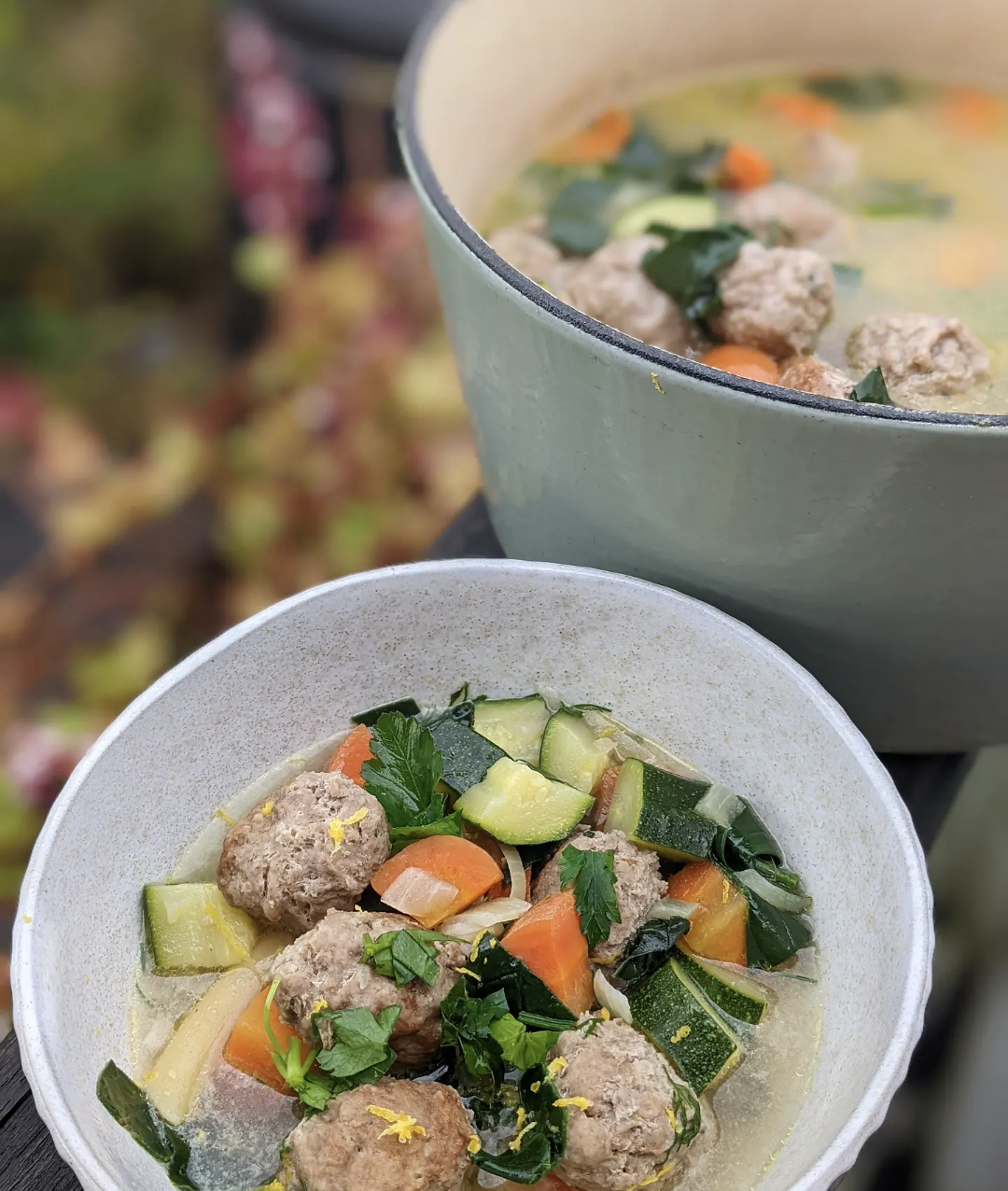 Turkey Meatball Soup