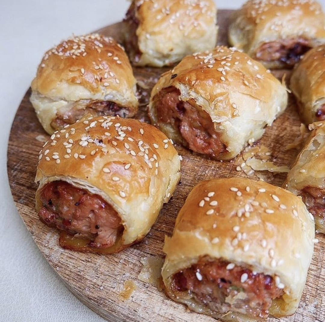 Chicken &amp; Liver Sausage Rolls