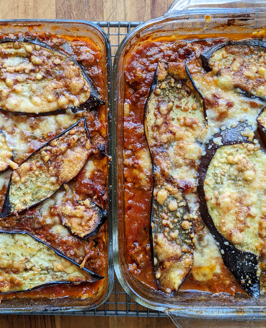 Beef, eggplant & zucchini bake