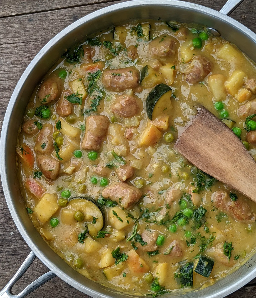 Curried Sausages