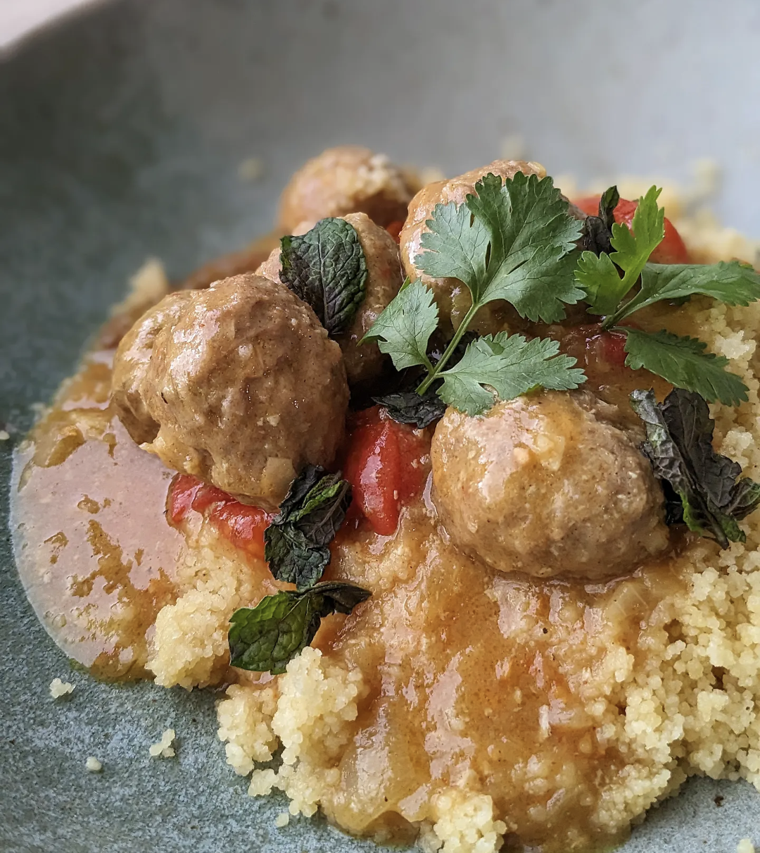 Moroccan Lamb Meatballs &amp; Apricot Stew