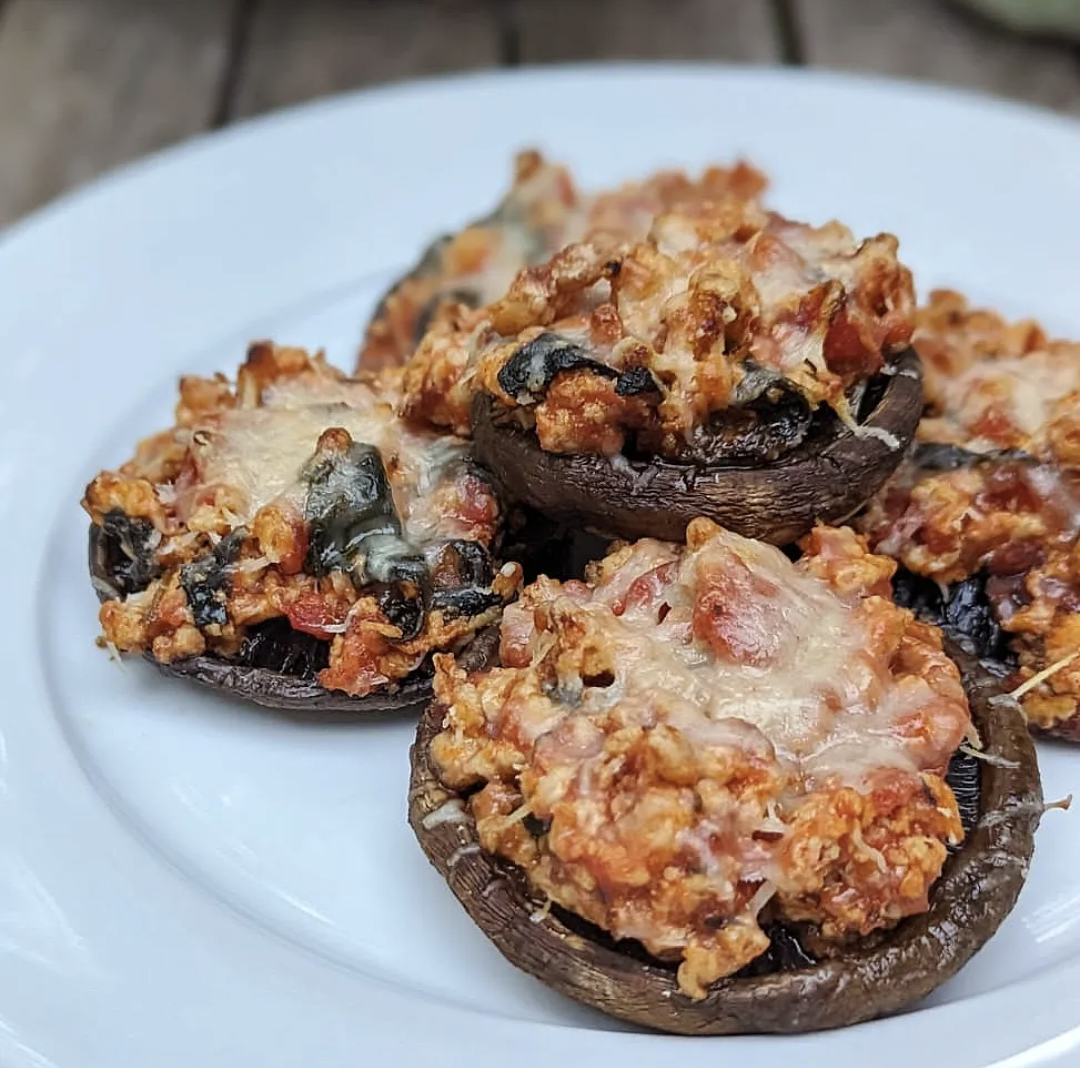 Chicken stuffed mushrooms