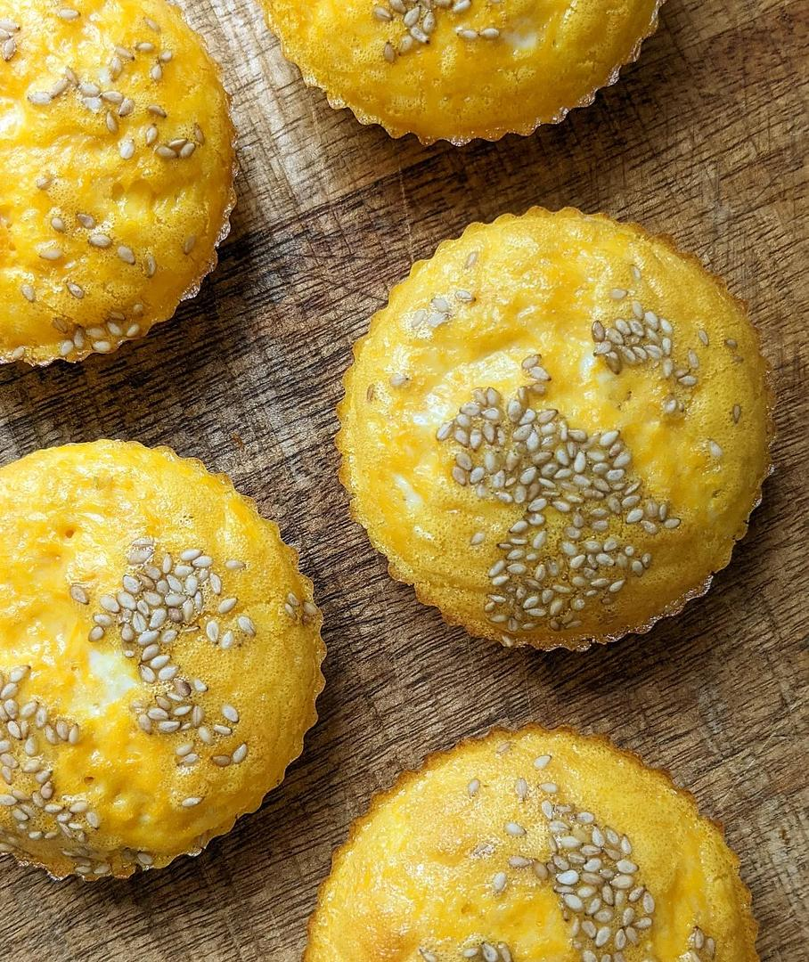 Pumpkin and Parmesan Egg Cups