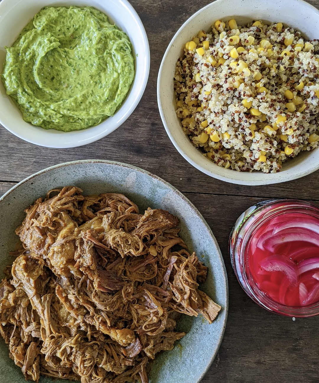 Slow-cooked Mexican spiced beef brisket with avocado salsa verde