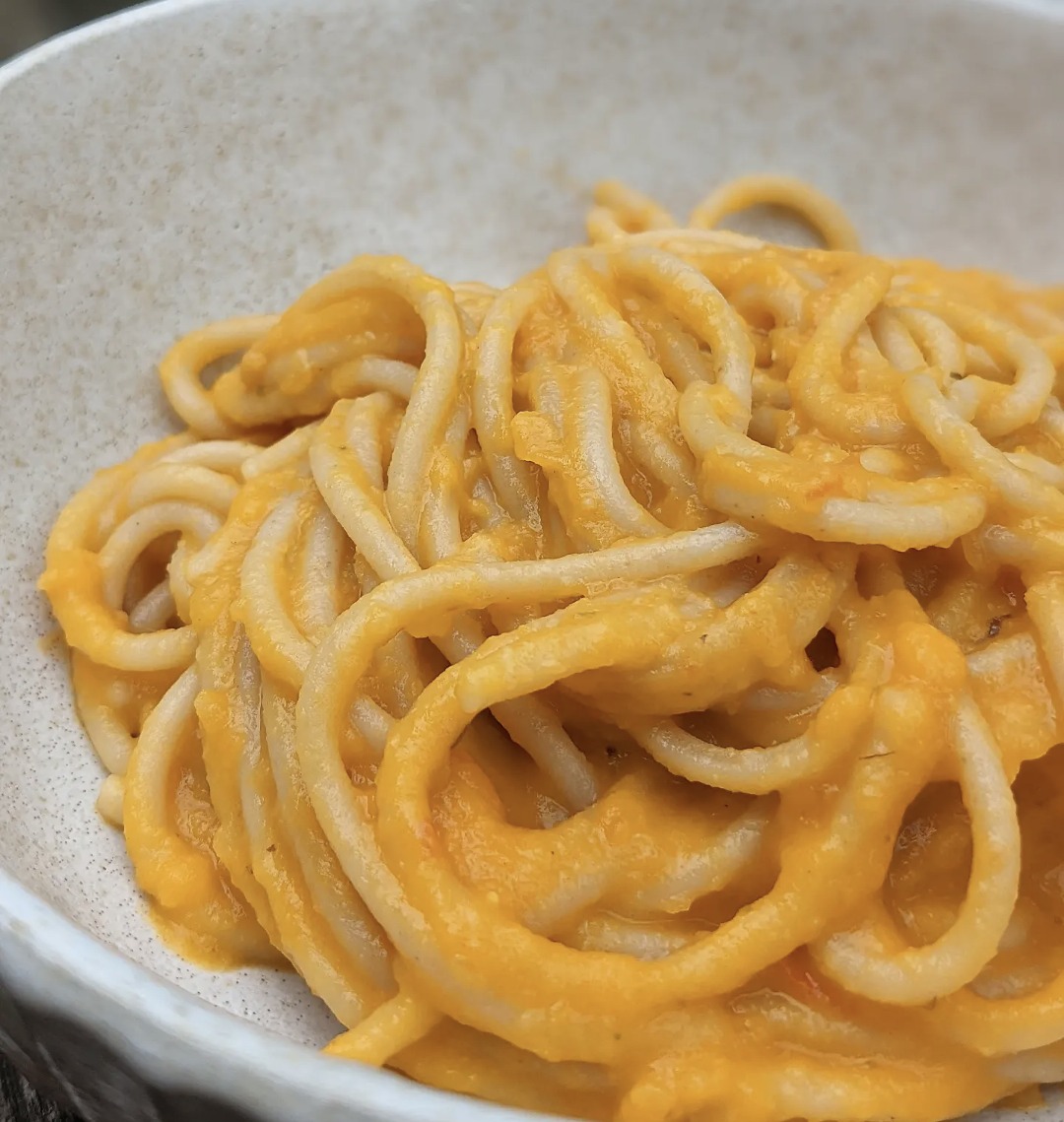 Pumpkin and red lentil pasta sauce/puree