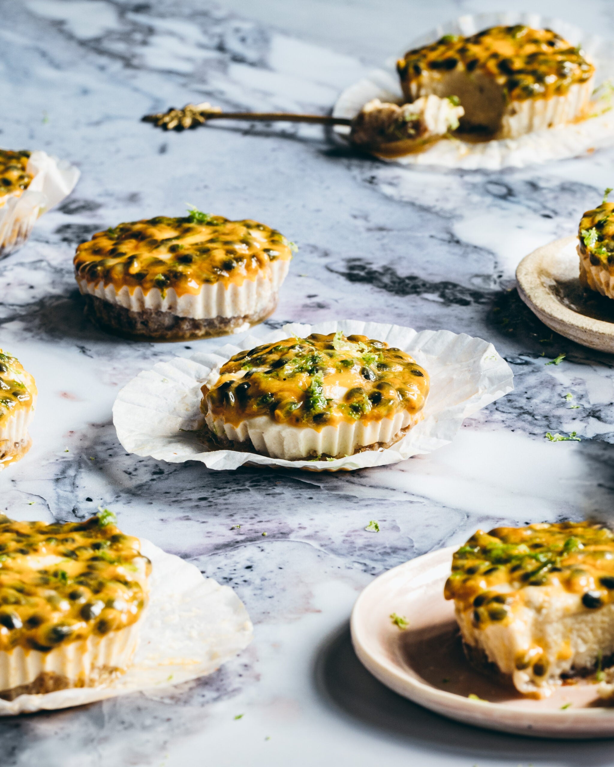 Lime and Passionfruit 'Cheese'cake
