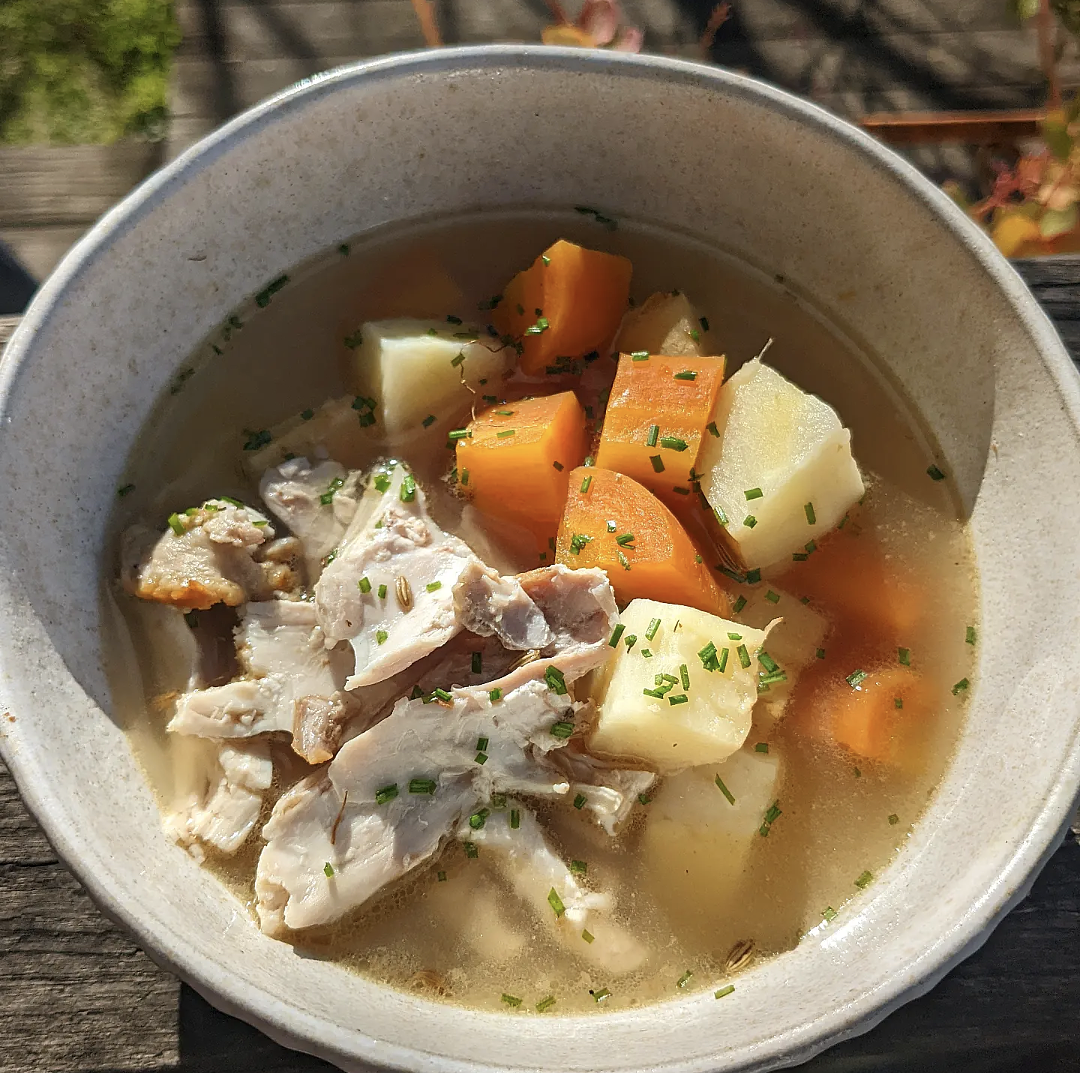 Ginger and Fennel Chicken Soup