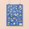 Blue A-Z Boob to Food Poster PDF